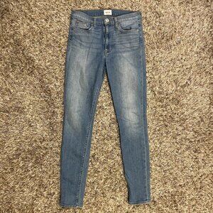 Hudson Women’s Size 27 Barbara High Waist Super Skinny Blue Denim Jeans